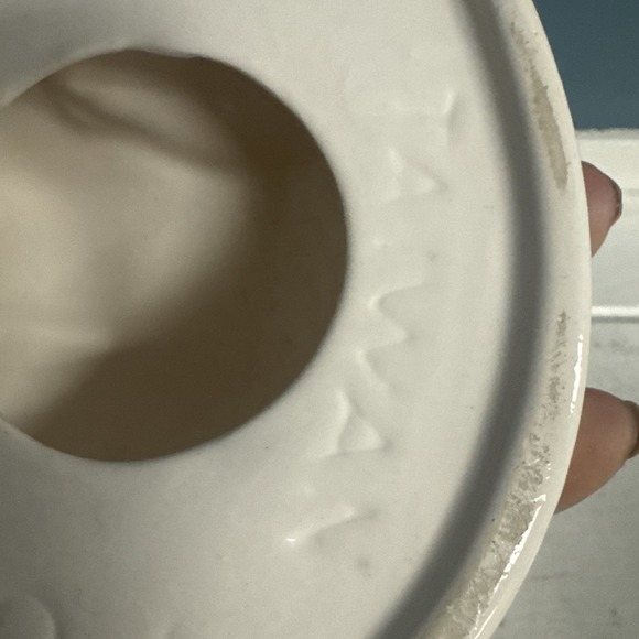 VTG CERAMIC SLEEPING CAT KITTEN FIGURINE 6" SHABBY COTTAGE Taiwan P005 - Picture 6 of 7